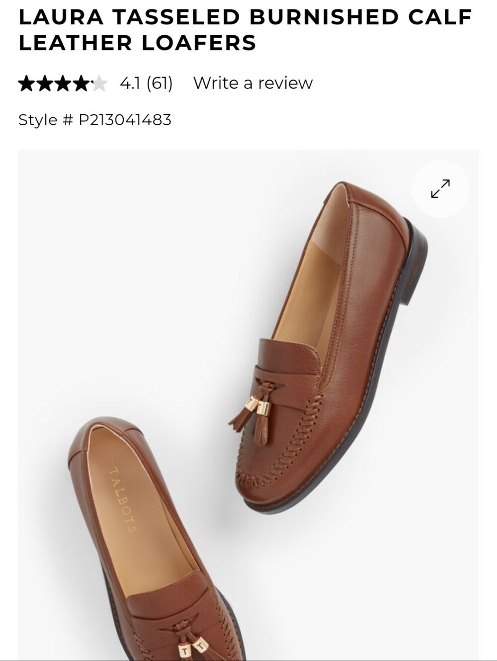 Talbots loafers 8M